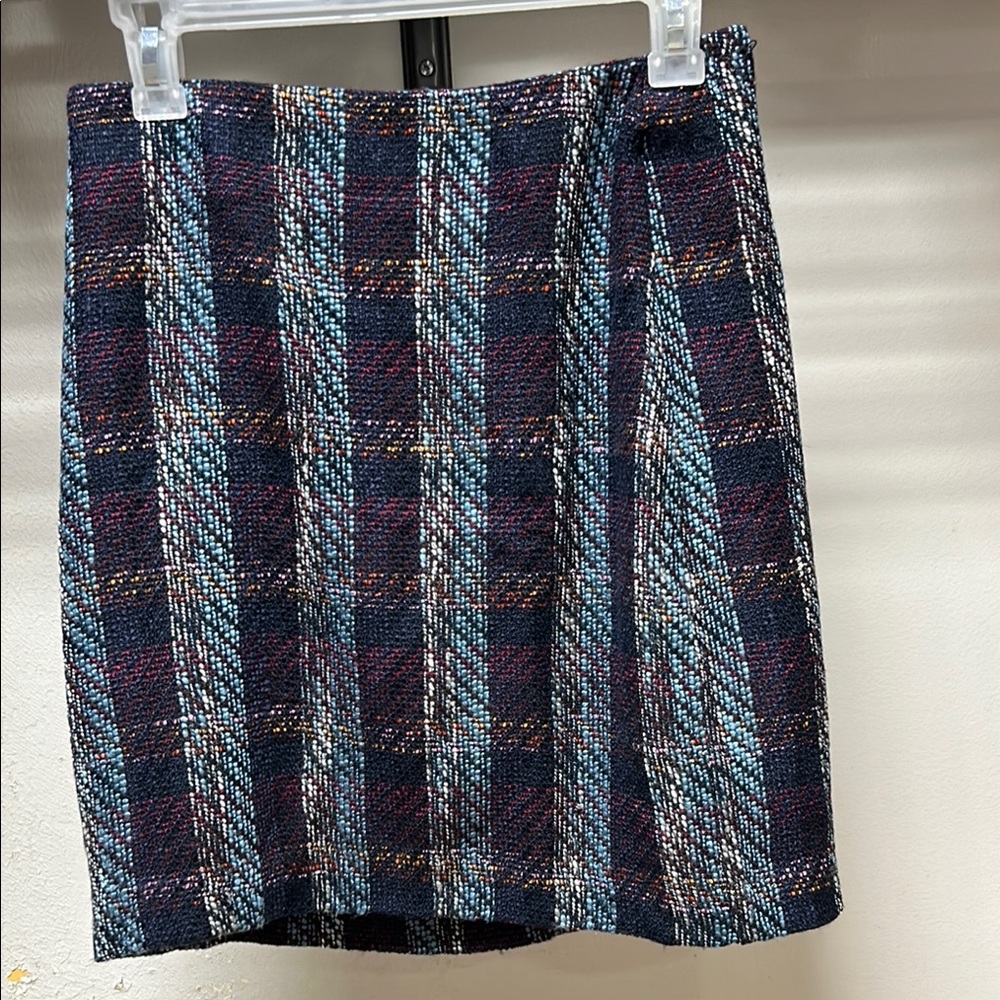 LOFT Blue Mini Pencil Skirt for Work